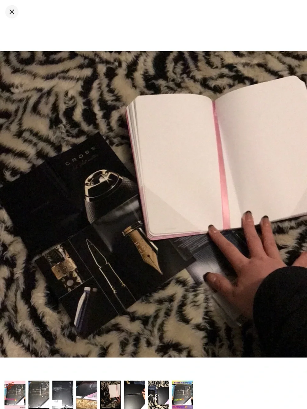 Cross Jotzone Medium Journal - Black with Pink Accent with pen New sealed